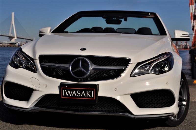 メルセデスベンツ Eクラス 後期E250カブリオレAMG＆レーダーセーフティーPKG法人禁煙屋根保管雨天未使用MBケア付新車同様超極上HDDナビ  情報IWASAKI